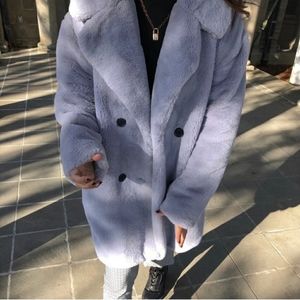 BCBG Lilac Fur Coat
